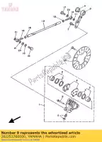 26J253760000, Yamaha, colarinho, roda yamaha tz tzs 250, Novo