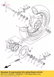 Ici, vous pouvez commander le pneu (4tx) auprès de Yamaha , avec le numéro de pièce 941151710D00: