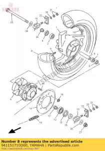 Yamaha 941151710D00 pneu (4tx) - La partie au fond