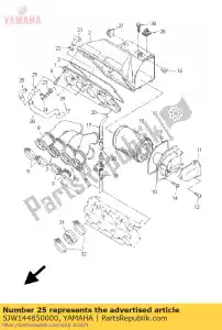 yamaha 5JW144850000 pijp, gewricht - Onderkant