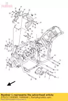 27D211100000, Yamaha, frame comp. yamaha xvs 1300 2014 2015 2016, New