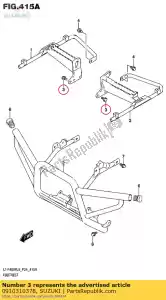 Suzuki 0910310378 bolt - Bottom side