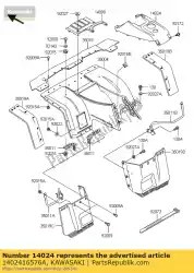 Tutaj możesz zamówić os? Ona b? Otnika przedniego rr klf300-c od Kawasaki , z numerem części 1402416576A: