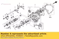 24213MCS000, Honda, garfo, rr. câmbio de marchas honda st 1300 2002 2003 2004 2006 2007 2008 2009 2010, Novo