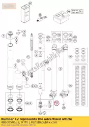 Ici, vous pouvez commander le taper compression cpl. Auprès de KTM , avec le numéro de pièce 48600586S2: