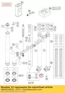 ktm 48600586S2 taper compression cpl. - La partie au fond