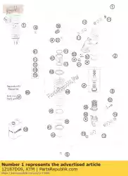 Aquí puede pedir monoshock 990 adventure-s 08 de KTM , con el número de pieza 12187D09: