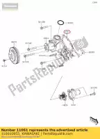 110610955, Kawasaki, 01 uszczelka, pompa wodna kawasaki kaf820 mule profx 3 seater profxt eps le pro fxt 820 , Nowy