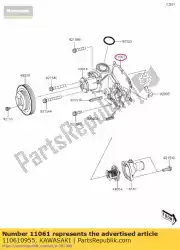 Here you can order the 01 gasket,water pump from Kawasaki, with part number 110610955: