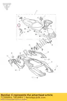 T2306904, Triumph, infill assento rh triumph tiger sport 1215 2013 2014 2015 2016, Novo