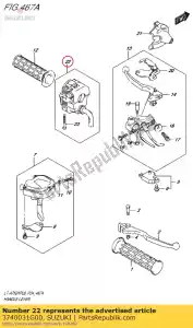 suzuki 3740031G00 interruptor de montaje, han - Lado inferior