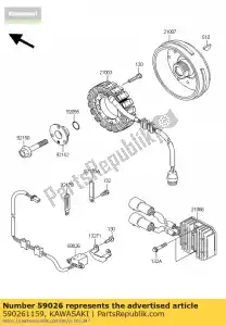 Kawasaki 590261159 coil-pulsazione - Il fondo