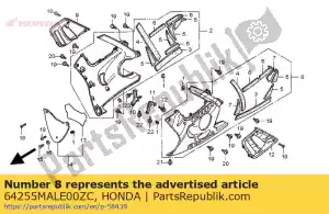 Honda 64255MALE00ZC kap, * type2 * - Onderkant