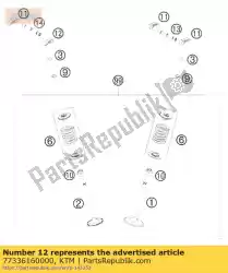 Ici, vous pouvez commander le levier de soupape auprès de KTM , avec le numéro de pièce 77336160000: