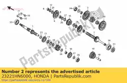 geen beschrijving beschikbaar op dit moment van Honda, met onderdeel nummer 23221HN6000, bestel je hier online: