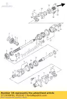 2715038F00, Suzuki, arbre, hélice suzuki lt a 400 500 2001 2002 2003 2004 2005 2006 2007, Nouveau