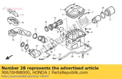 Ici, vous pouvez commander le bande, tube de raccordement d'air (70) auprès de Honda , avec le numéro de pièce 90670HN8000:
