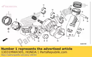 honda 13031MW4305 set anello, pistone (os 0,50) (riken) - Il fondo