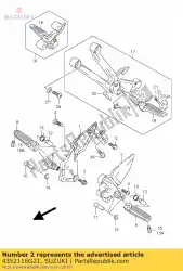 Tutaj możesz zamówić wspornik, stopa fr od Suzuki , z numerem części 4352116G21:
