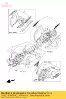 1AS215700000, Yamaha, ensemble graphique, garde-boue avant yamaha yfm 700 2010 2011, Nouveau