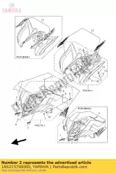 Here you can order the graphic set, front fender from Yamaha, with part number 1AS215700000: