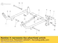 GU32431310, Piaggio Group, cradle arms conn.crosspiece moto-guzzi breva ie nevada nevada classic nevada classic ie v 750 2003 2004 2008 2009 2010 2012 2014, New