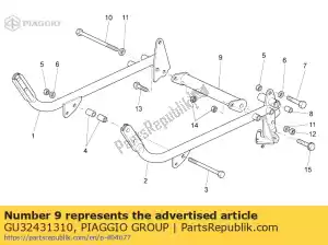 Piaggio Group GU32431310 cradle arms conn.crosspiece - Bottom side