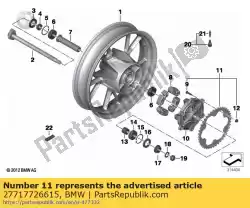 Aqui você pode pedir o conjunto de roda dentada - z = 41; m8 em BMW , com o número da peça 27717726615: