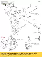 211190592, Kawasaki, igniter kawasaki d tracker 150 klx150bf , New