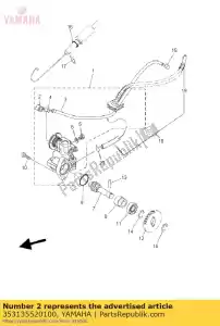 yamaha 353135520100 nozzle - Bottom side