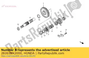 honda 28261MK2000 spring, kick starter - Bottom side