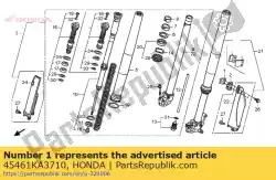 Here you can order the clamp a, fr. Brake cable from Honda, with part number 45461KA3710: