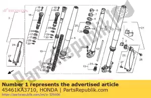 Honda 45461KA3710 abrazadera a, fr. cable de freno - Lado inferior