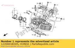 Qui puoi ordinare guida, valvola (o. S.) da Honda , con numero parte 12204KGB305: