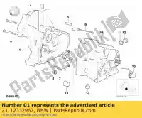 23112332967, BMW, couvercle du boîtier argenté bmw  1100 1150 1200 1997 1998 1999 2000 2001 2002 2003 2004 2005 2006, Nouveau