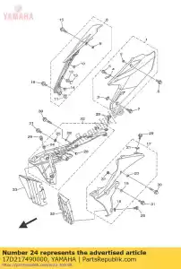 yamaha 17D217490000 collar - Lado inferior