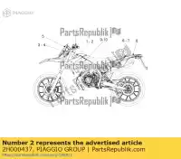 2H000437, Piaggio Group, naklejka na lewy panel boczny derbi senda r drd x treme senda sm drd x treme zdpab zdpaba01, zdpabb0,  0 50 2014 2016 2017, Nowy