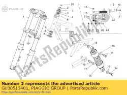 Qui puoi ordinare dado fissaggio testa da Piaggio Group , con numero parte GU30513401: