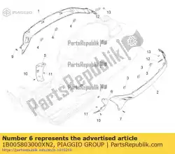 Tutaj możesz zamówić spoiler lewy terminal od Piaggio Group , z numerem części 1B005803000XN2: