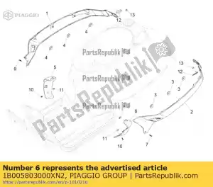 Piaggio Group 1B005803000XN2 spoiler lewy terminal - Dół