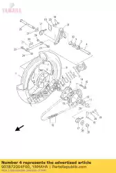 Qui puoi ordinare collare (4jh) da Yamaha , con numero parte 903872004F00: