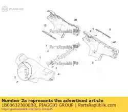 Aqui você pode pedir o tampa traseira do guidão em Piaggio Group , com o número da peça 1B006323000BR: