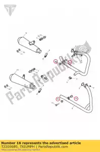 triumph T2200680 bush rubber - Bottom side