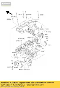 kawasaki 920661019 plug, secundaire as z750-l1 - Onderkant