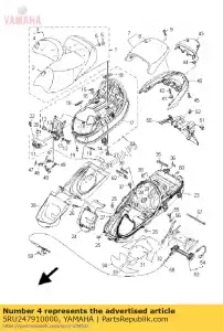 yamaha 5RU247910000 housse, dossier - La partie au fond