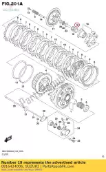 Here you can order the washer from Suzuki, with part number 0916424006: