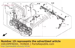 pijp comp. A, brandstof van Honda, met onderdeel nummer 16610MFAD01, bestel je hier online: