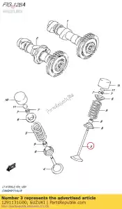 suzuki 1291131G00 valve,intake - Bottom side