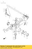 5124131G30, Suzuki, junta, direção suzuki lt a500xpz kingquad axi 4x4 500 , Novo