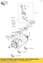 Ici, vous pouvez commander le bague, vilebrequin, br auprès de Kawasaki , avec le numéro de pièce 920281905: